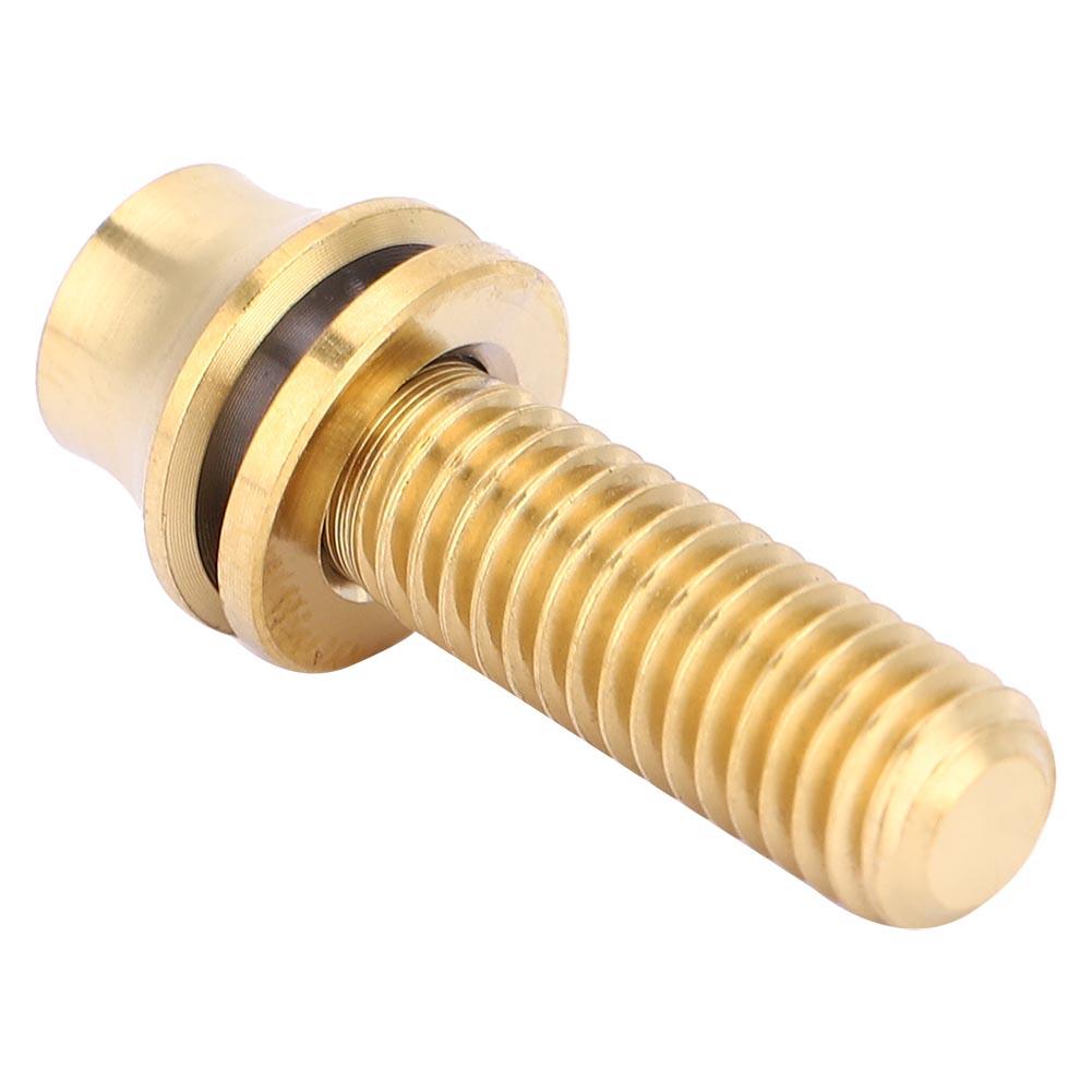 Bicycle Titanium Alloy Water Bottle Cage Screw Bolt M5x12 16mm with Washer (Gold M5x16)