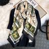 High-quality Luxurious Silk Scarves Headband Scarfs Neck Scarf For Women Chain Silk Scarf Women's Decorative Shawl
