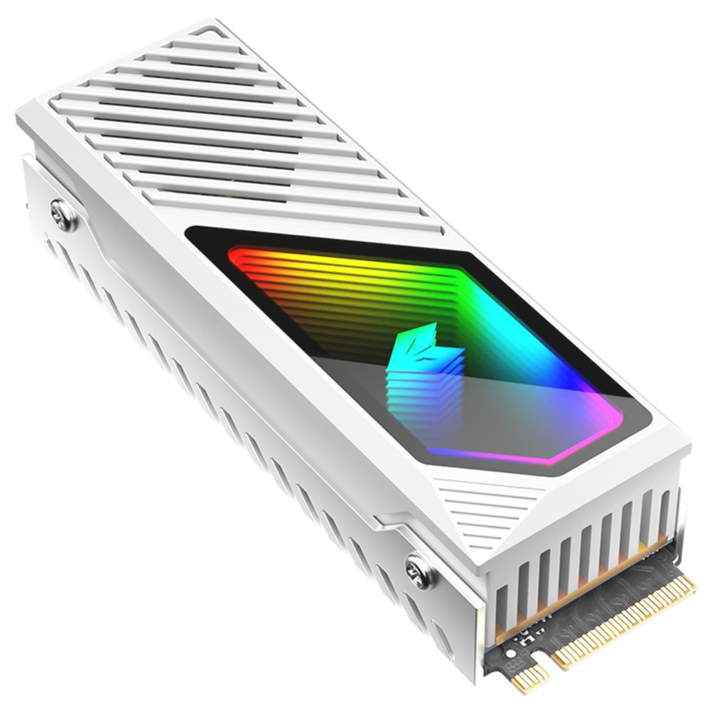 Радиатор для M.2 2280 SSD Радиатор из алюминиевого сплава для SSD 5 В 3-контактный ARGB Встроенный охлаждающий вентилятор Радиатор для жесткого диска Радиатор для M.2