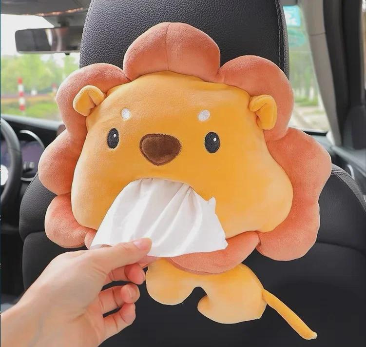 Мультяшная коробка с салфетками для женщин-водителей - Автомобильные аксессуары и домашний декор