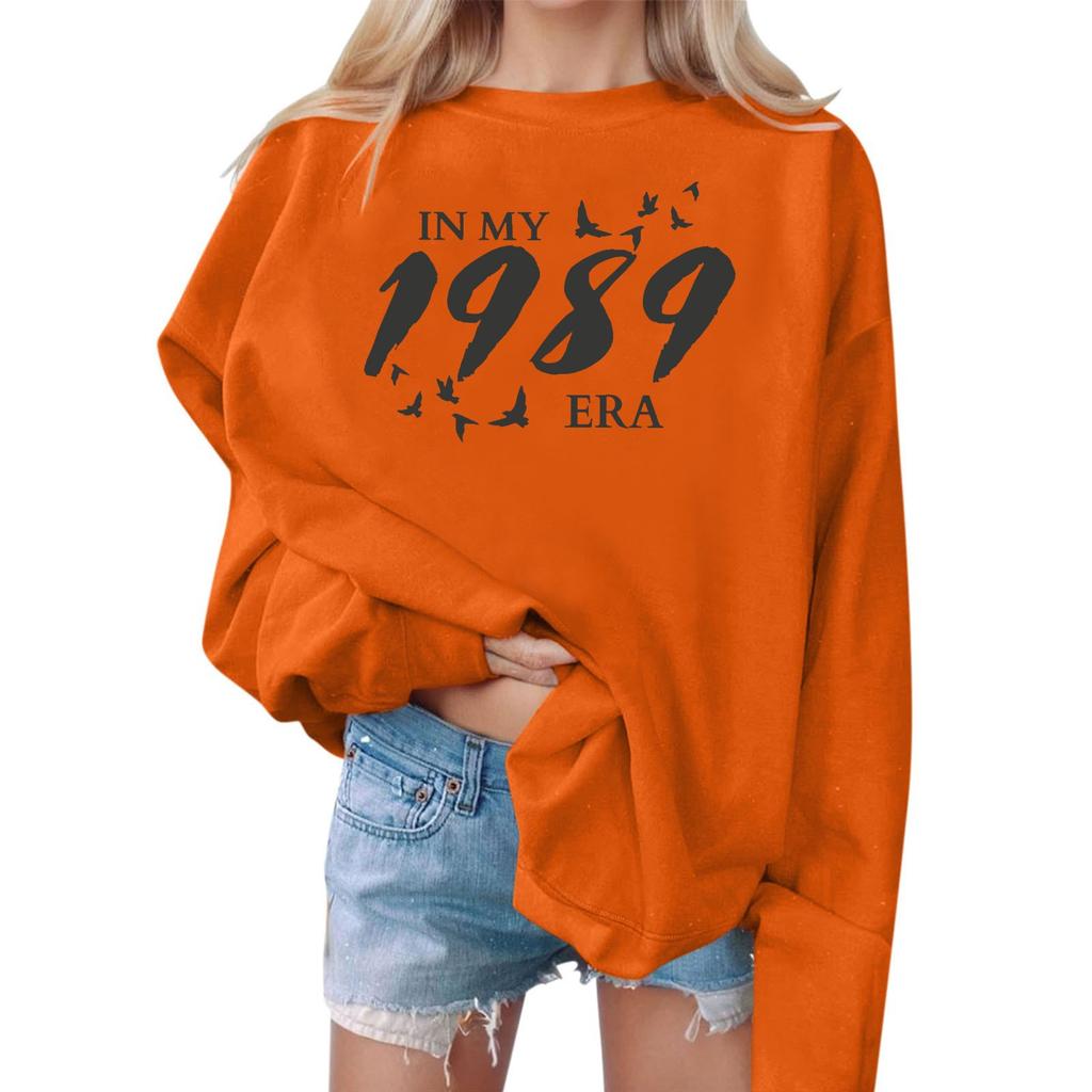 Женские повседневные модные толстовки с длинным рукавом и круглым вырезом с принтом, пуловер, топ