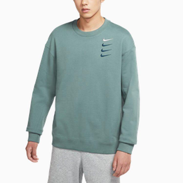 Nike Sweatshirts Men's Gait Leaf Green Crew Neck Moderate Other DB9408-387