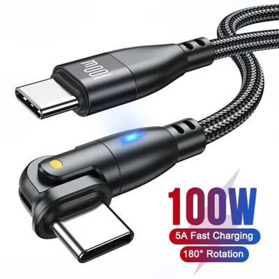 5A USB Type C - USB C кабель для iPhone 15 Realme Samsung S23 100W PD быстрая зарядка провод для Macbook PC Type-C USBC кабель