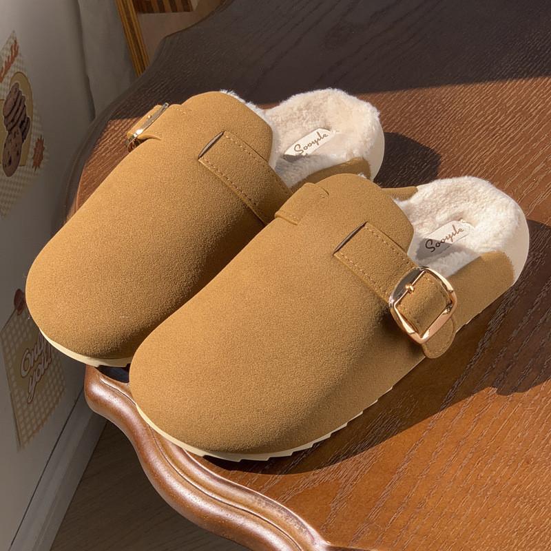 Womens Plush Slippers With Non Slip Tpr Sole For Cozy Home Indoor Comfort