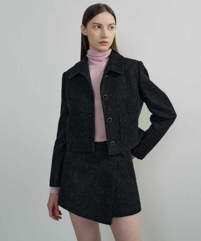OCTETTE Pearl Tweed Low Rise Shorts