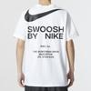 Nike Большая галочка в стиле ретро с буквенным принтом и логотипом Спортивная повседневная футболка с круглым вырезом с короткими рукавами и заниженными плечами Мужские топы Белый DZ2882-100