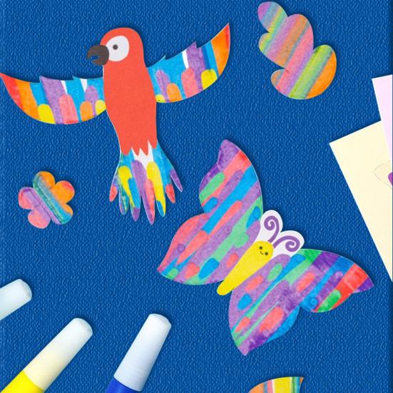 1 комплект Squeegee Art Kids Paint Kit DIY Rainbow Scratch Painting Crafts Kit Детская развивающая игрушка для рисования Scratch Art Подарок для малышей Мальчиков и Девочек