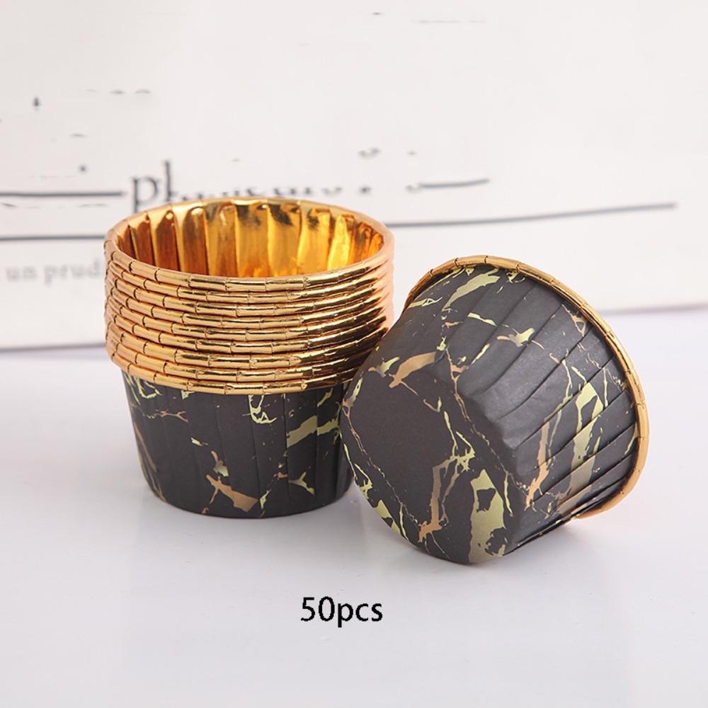 50 шт. Кухонные принадлежности для выпечки Фольгированные формочки для кексов Обертка для торта Форма для выпечки