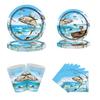 Fishing Theme Party Decoration Wild Fishing Sea Fishing Fish Paper Plates Napkins Cups Happy Summer Beach Fishing Party Decor