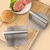 1PC Stainless Steel Hamburger Meat Press Round Square Burger Meat Press Kitchen Tool Meat Press Plate