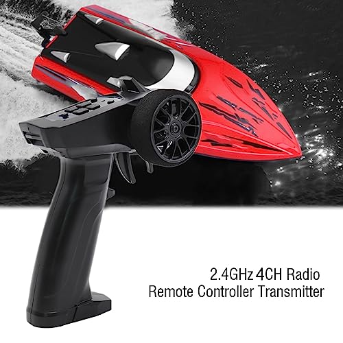Yctze Turbo Racing 2,4 ГГц 4-канальный RC-передатчик-приемник, Радиопульт дистанционного управления для RC-машин и лодок, со светодиодным индикатором включения/выключения, встроенной антенной, а