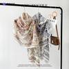 New Cotton and Linen Scarf Women's Autumn High-end Flower and Bird Printing Silk Scarf Soft and Thin Shawl Headscarf