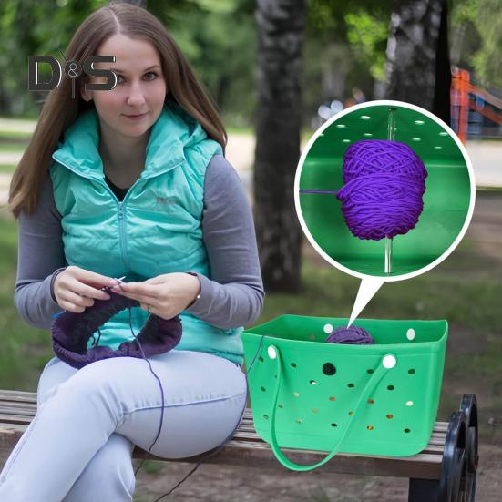 Акриловый держатель пряжи для вязания крючком с чехлами, портативный, легкий, легко собираемый держатель пряжи, вращающийся, креативный держатель клубков пряжи, диспенсер