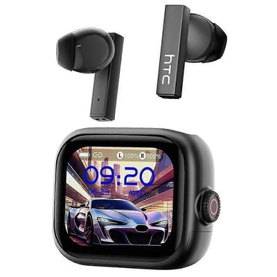 HTC NE40 134 языка ИИ-перевод Наушники Шумоподавление Совместимость с Bluetooth 6.0 Наушники с HD-экраном 2,0 дюйма Зарядка
