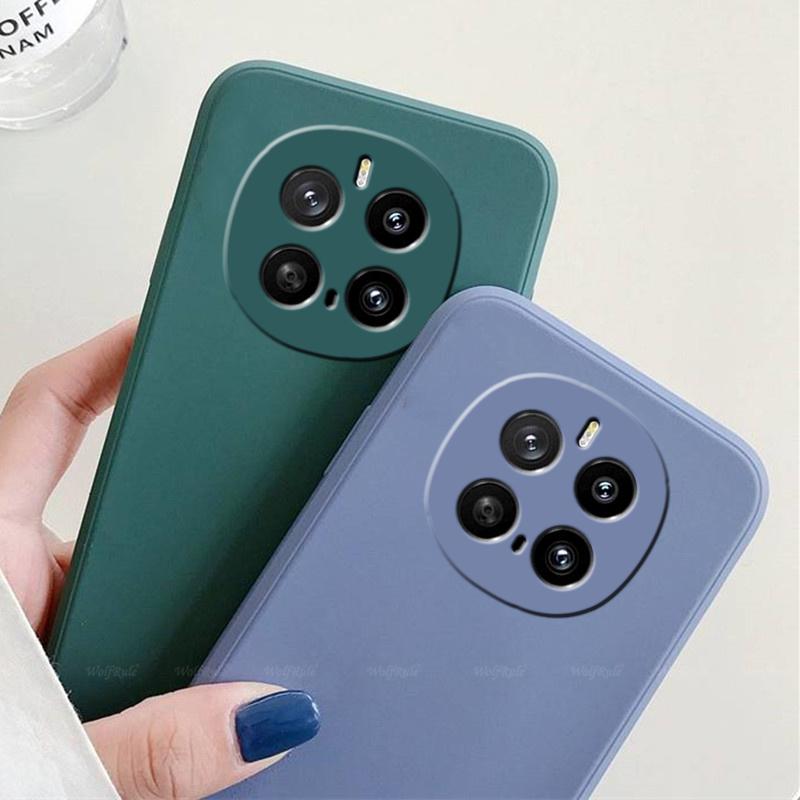 Чехол-накладка для Honor Magic 7 Huawei Honor Magic 7 Capas Новая Жидкий Силикон Задняя Панель TPU Мягкий Чехол Для Honor Magic 7 Magic7 Fundas