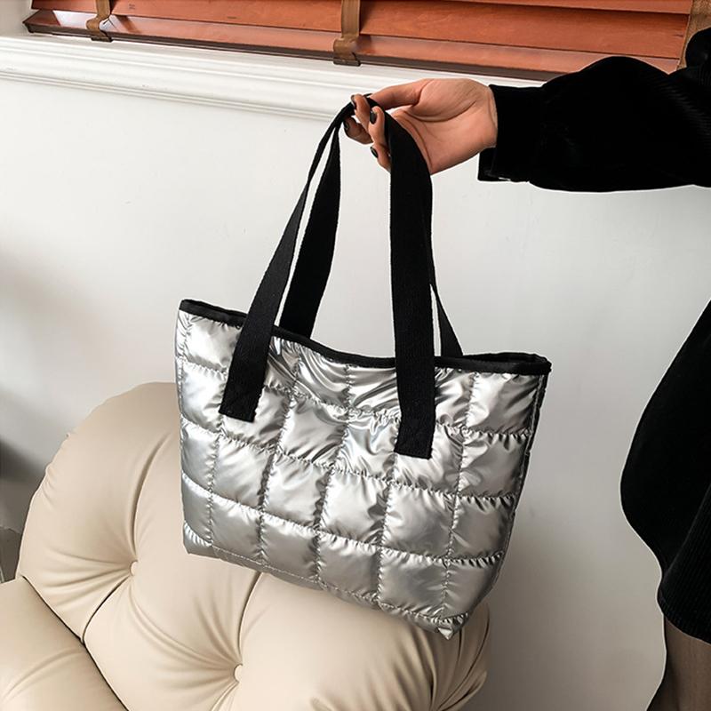 Women Handbags Space Cotton-Padded Female Down Bags Shoulder Crossbody Bags Quality Female Tote Luxury Bag Trend