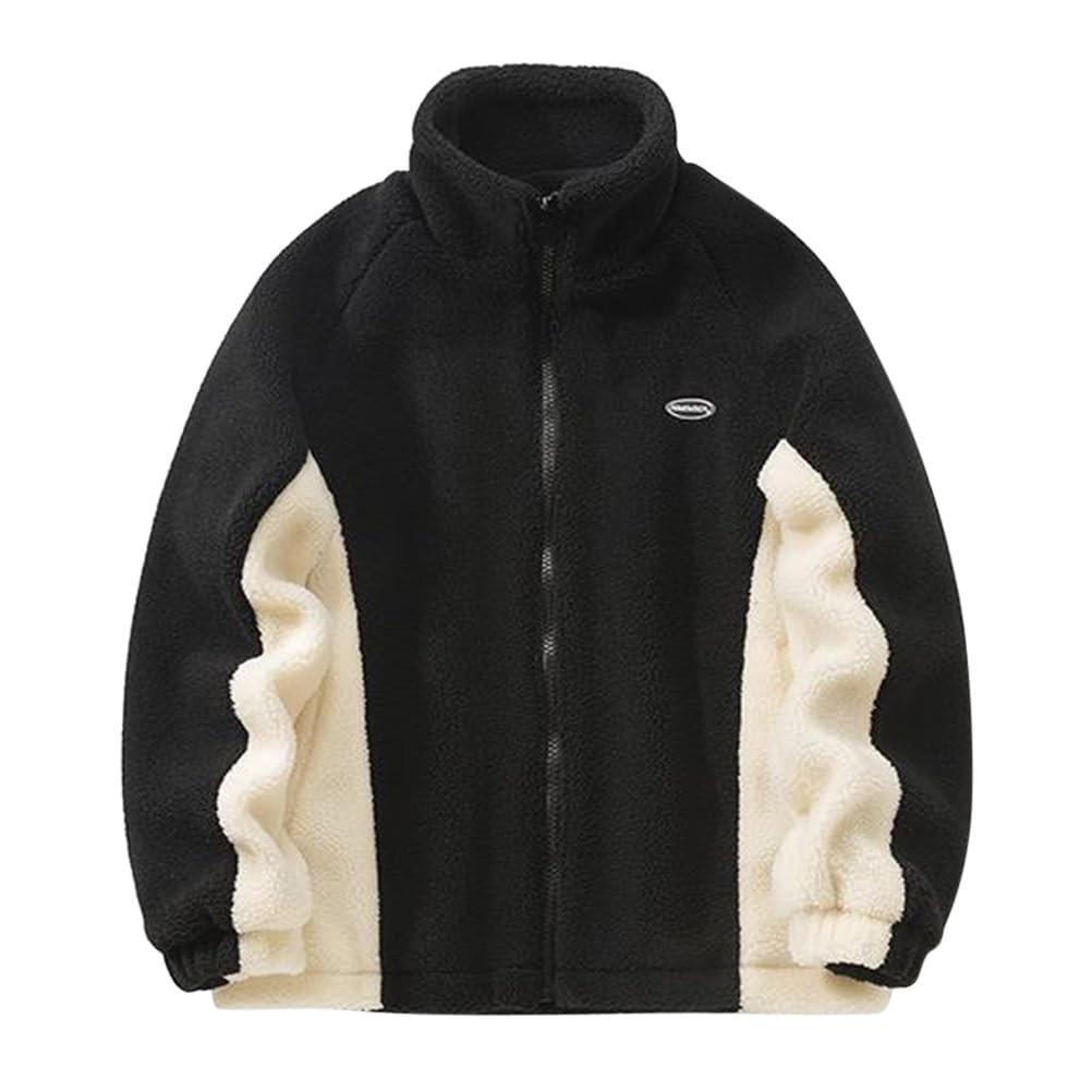 Унисекс пальто из флиса и хлопка с трехслойной хлопковой застежкой-молнией ягненка