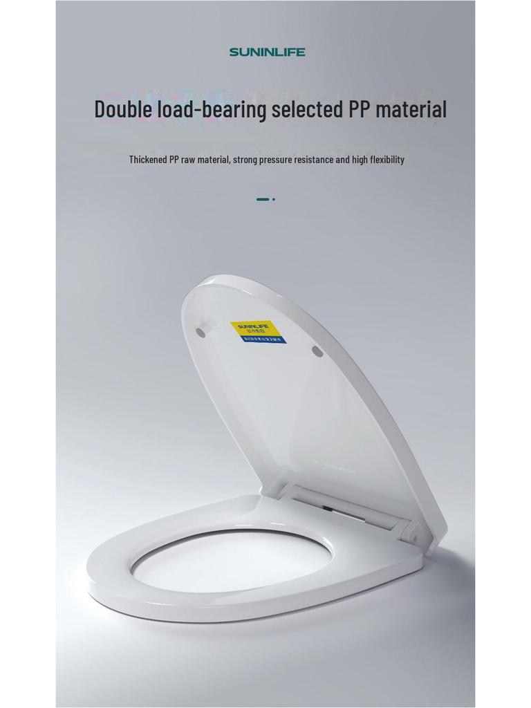 Универсальный быстроустанавливаемый чехол для сиденья унитаза с функцией замедления - утолщенные и удобные для домашнего хозяйства аксессуары