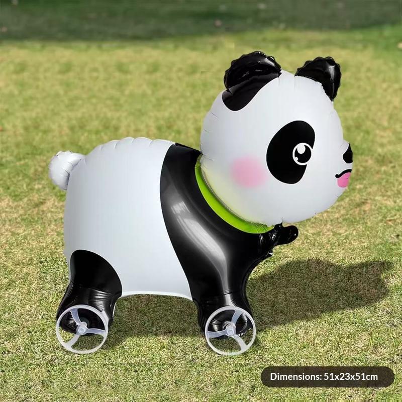 4D светящиеся фольгированные воздушные шары в виде слона на подставке с колесом для детского дня рождения, вечеринки в честь рождения ребенка.