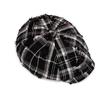 Кепка в клетку в стиле ретро, женская восьмиугольная кепка, весна-лето, кепка газетчика