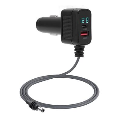 Кабель питания спутниковой антенны постоянного тока для автомобиля 6,5 футов USB C 36 Вт Быстрая зарядка Спутниковый автомобильный адаптер-зарядное устройство