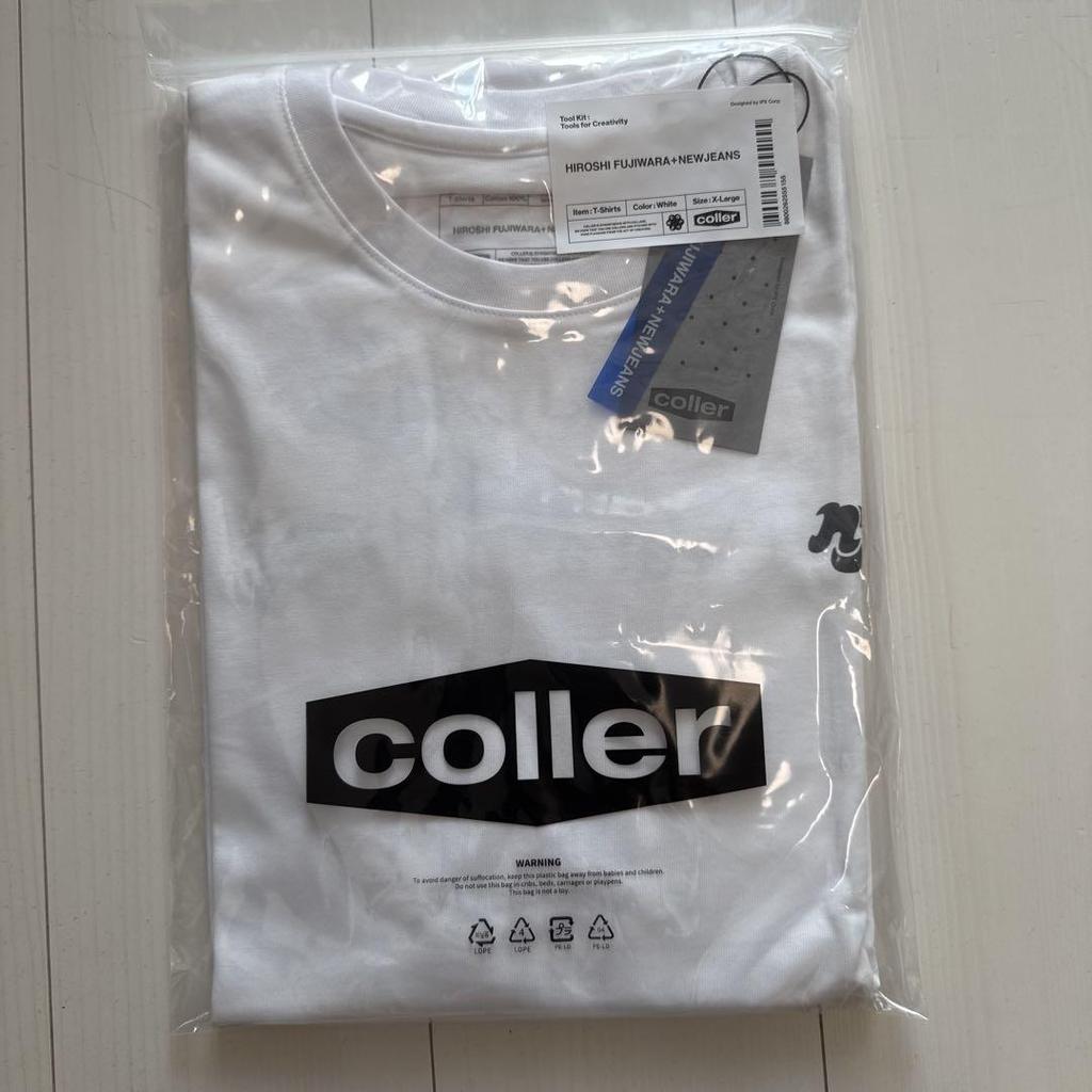 [ИСПОЛЬЗОВАННАЯ] Футболка Newjeans Хироши Фудзивара