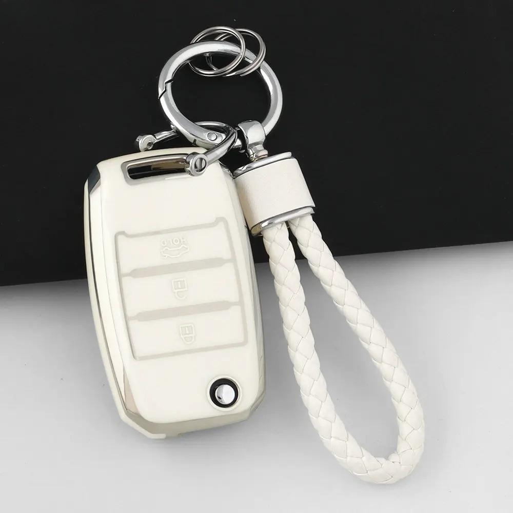 Чехол-оболочка для автомобильного ключа из ТПУ Брелок для KIA RIO 3 K2 K3 K4 K5 Sportege Picanto Optima Soul Ceed Sorento Forte Stinger Cerato