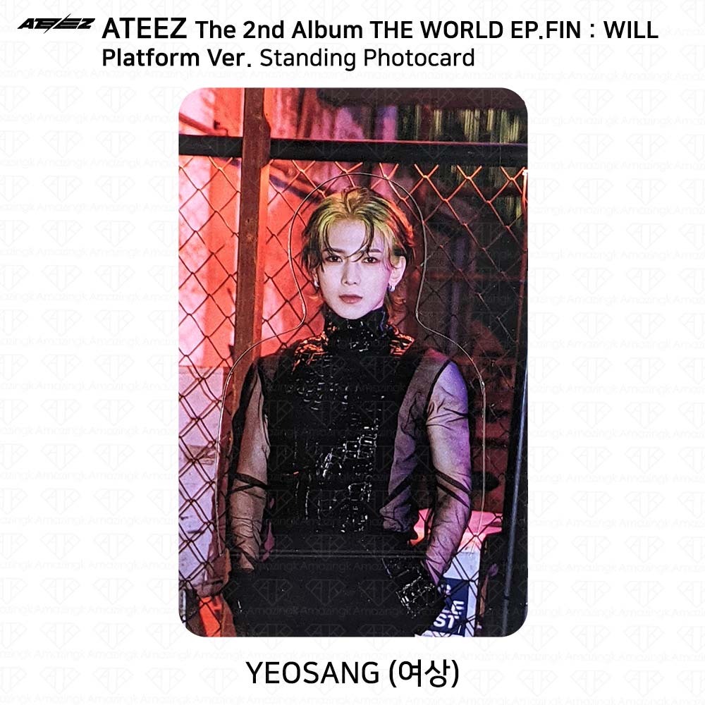 ATEEZ Второй альбом WORLD EP.FIN WILL Platform Ver. Наклейка Polaroid для фотокарточек