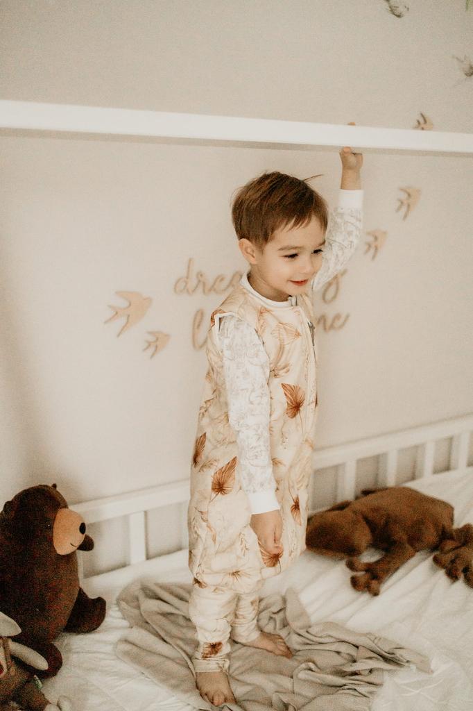 Reversible Sleeping Bag With Legs M (3-5 Years) Vintage Animals Sky Blue/Cream