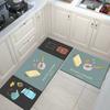 Моющийся кухонный напольный коврик для гостиной, длинный ковер для спальни, коврик для ванной комнаты, входной коврик для туалета, противоскользящие впитывающие коврики против усталости