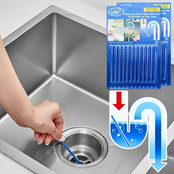 Kitchen Sink Sewer Cleaning Agent Remove Oil Pollution Washbasin Toilet Bathtub Pipe Cleaning Sticks Household Cleaning Supplies