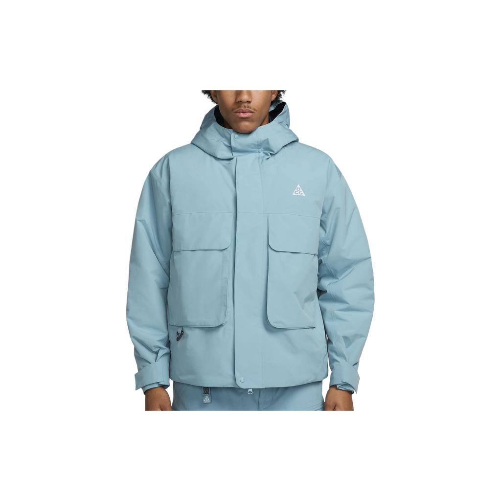 Nike ACG PrimaLoft Skull Peak Storm-FIT Удобная ветрозащитная водонепроницаемая повседневная куртка Мужские куртки Небесно-голубой FV8681-464