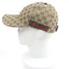 Отличная кепка GUCCI GG Canvas Web Line Бейсбольная бежевая полиэстер мужская 200035 Б/у