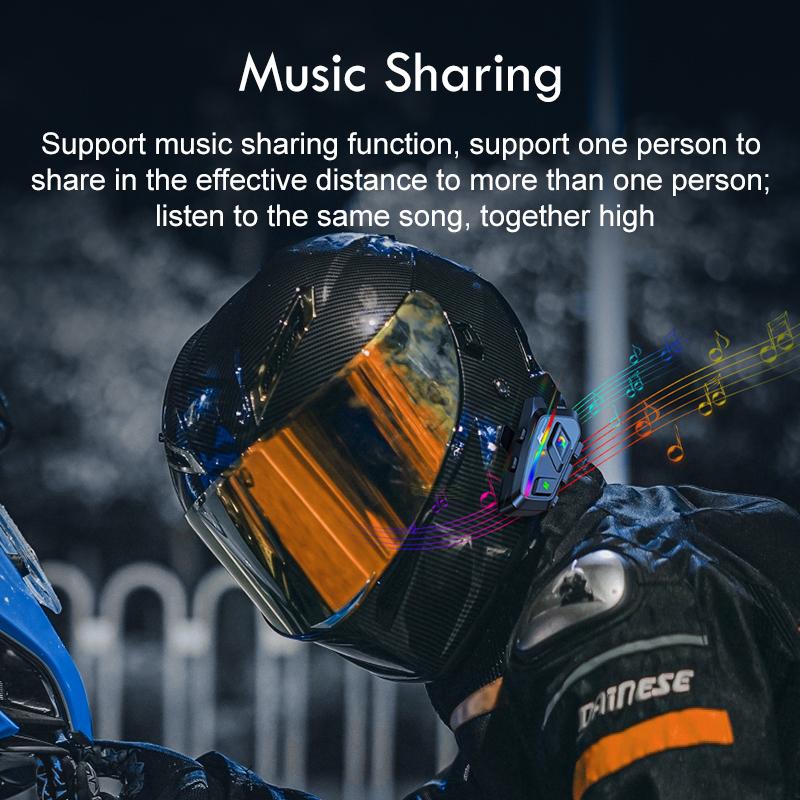 P20 Мотоциклетный шлем Bluetooth гарнитура с подсветкой Водонепроницаемый стерео музыкальный плеер Hands-free звонки 1000mAh Мотоциклетные наушники
