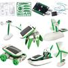 1 X Creative Diy Power Solar Robot Kit 6 In 1 Educational Learning Toy For Kids