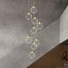 Modern LED Pendant Light Circular Pendant Lamp 3 Color Temperatures Easy To Install Decorative Chandelier Long Hanging Light