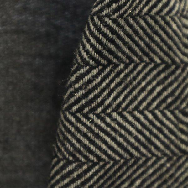 H2H sweat Jacket 2XL gray Herringbone Big Size Men's Used