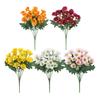 1/5/10 шт. Осенний искусственный цветок Устойчивый к УФ-лучам Искусственный пластиковый цветок Дом