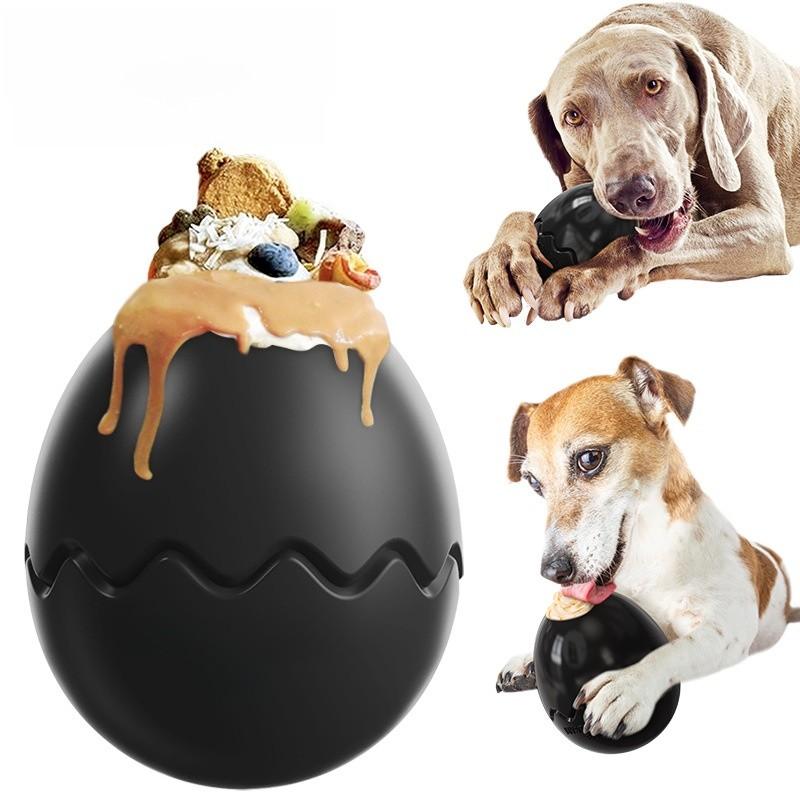Tpr Pet Chew Toy Dinosaur Egg For Dogs With Biting And Stress Relief Functions