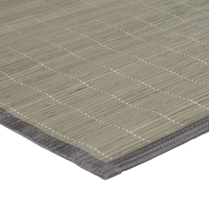 Tapis en bambou gris vert 135x190cm