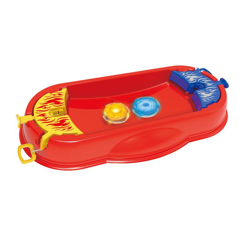 Alloy Spinning Top Cable Gyro Luminous Boy Toy Parent-Child Interactive Battle Toy Kids Party Game Table Spinner Game