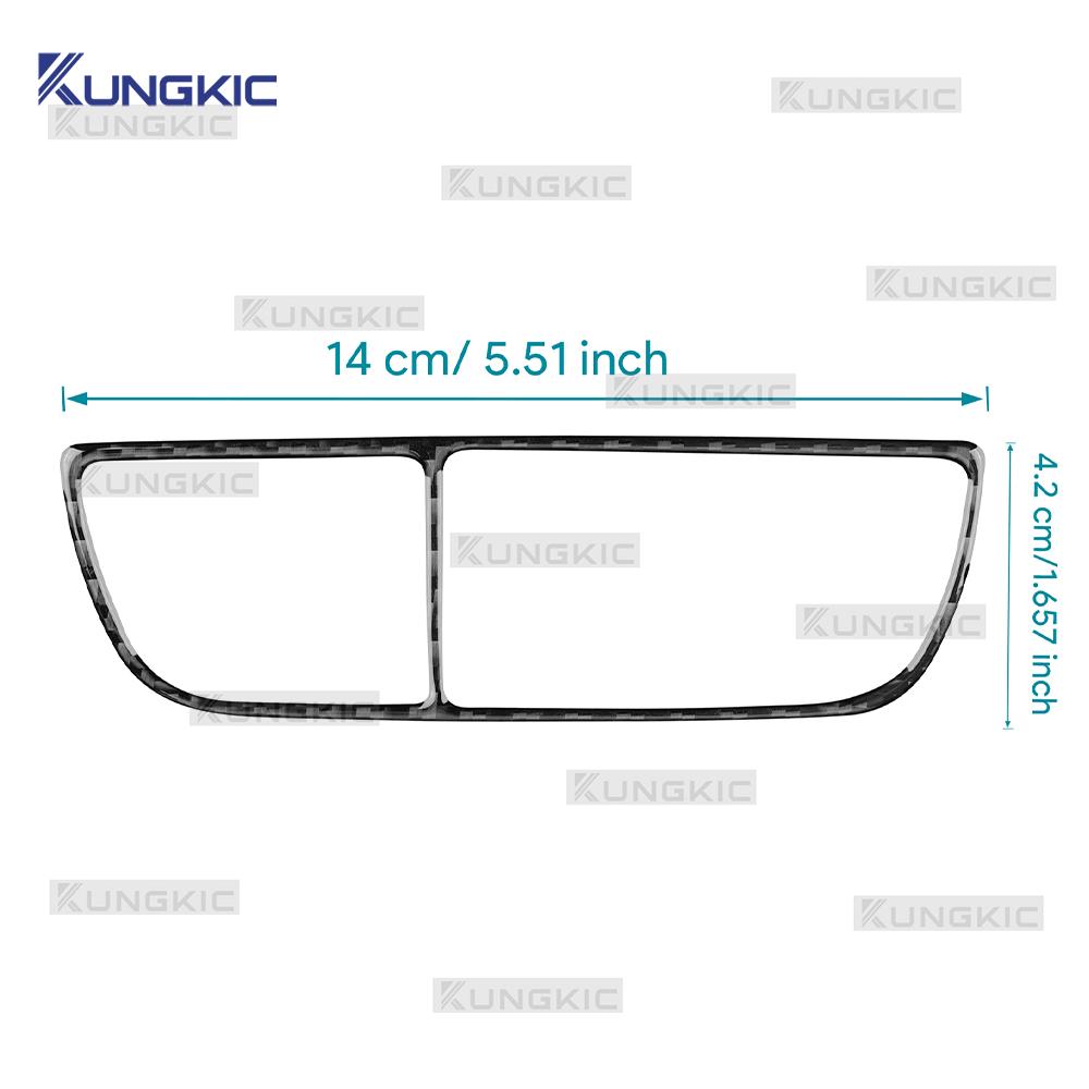 Real Soft Carbon Fiber Sticker For Kia EV6 GT EV 2022 2023 2024 2025 LHD RHD Car Headlight Button Switch Decor Interior Trim