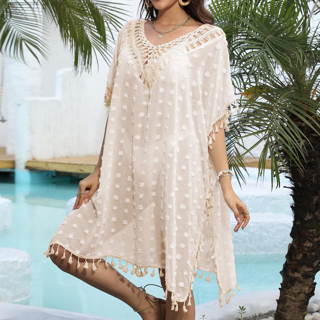 Женская солнцезащитная блузка с открытой спиной и застежкой на крючках для отпуска в стиле пэчворк