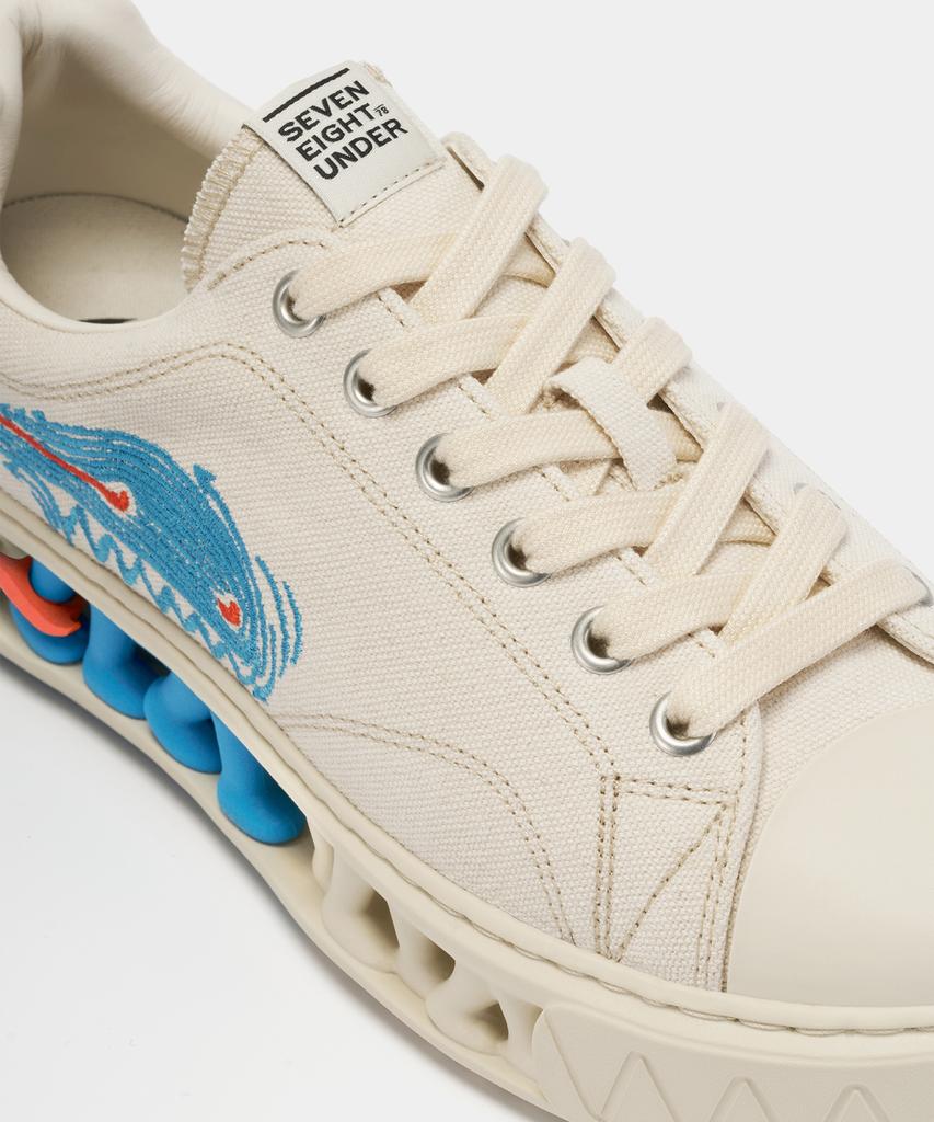 78Under M-3 Graphic Low TopOff White
