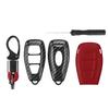 3 Color Car Key Case Carbon Fiber Remote Key Fob Case for Fords/Fiesta/Kuga