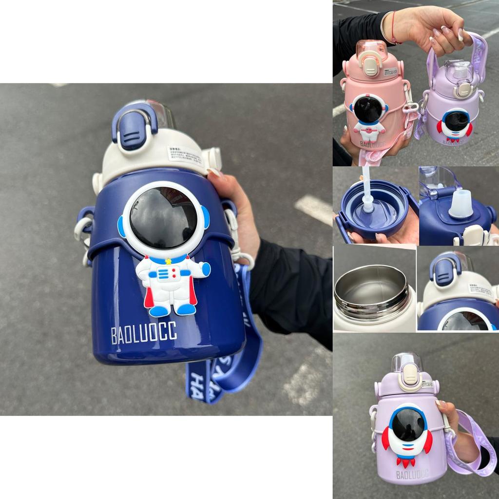 Стильная термокружка Hseen для детей, портативный термос, внутренняя часть из нержавеющей стали 316, внешняя часть из нержавеющей стали 304, вместимость 850 мл