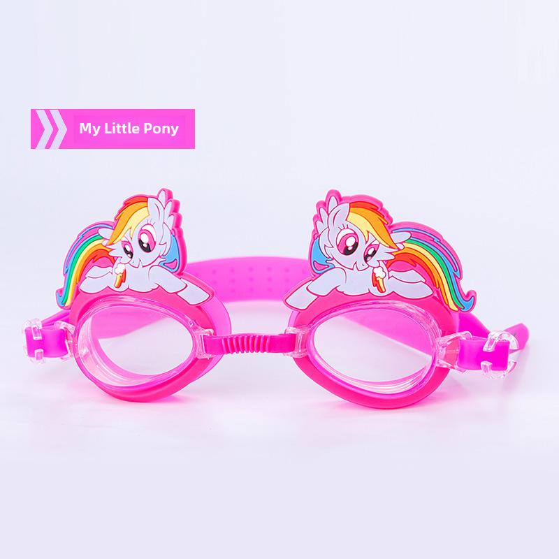 Высококачественные детские очки для плавания с изображением животных из мультфильмов – водонепроницаемые, с защитой от запотевания, HD Vision