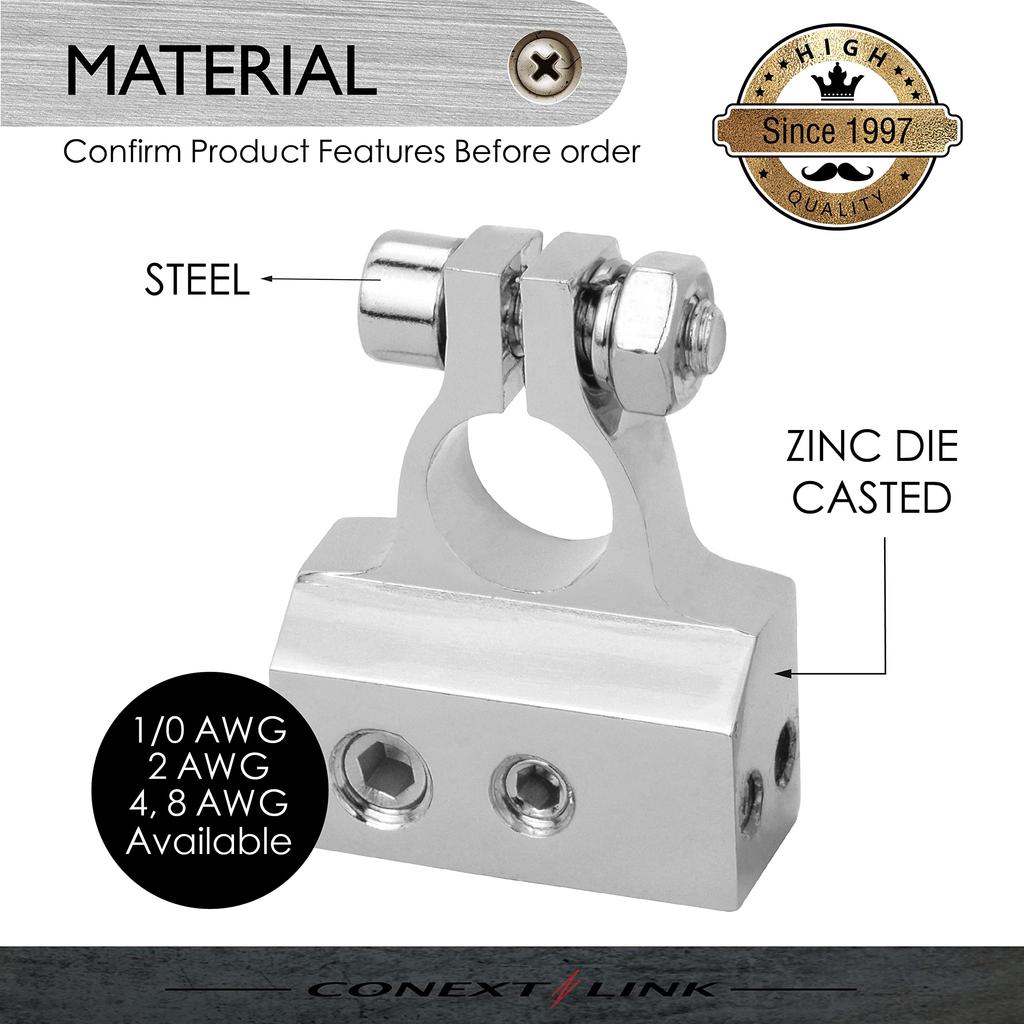 2 x Conext Link BTZ1-2 Terminal Positive Negative 8 4 2 1/0 Gauge