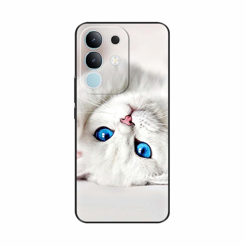 Чехол-крышка для Vivo Y29 4G 2025 Милые Цветы Мягкий Силикон Capa Чехлы для Телефона Для Vivo Y29 4G Чехол Мультяшные Ударопрочные Сумки Coque