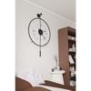 Medium Size - Luxry With Smoked Glass Luxry E X C L U S I V E - Black Metal Wall Clock